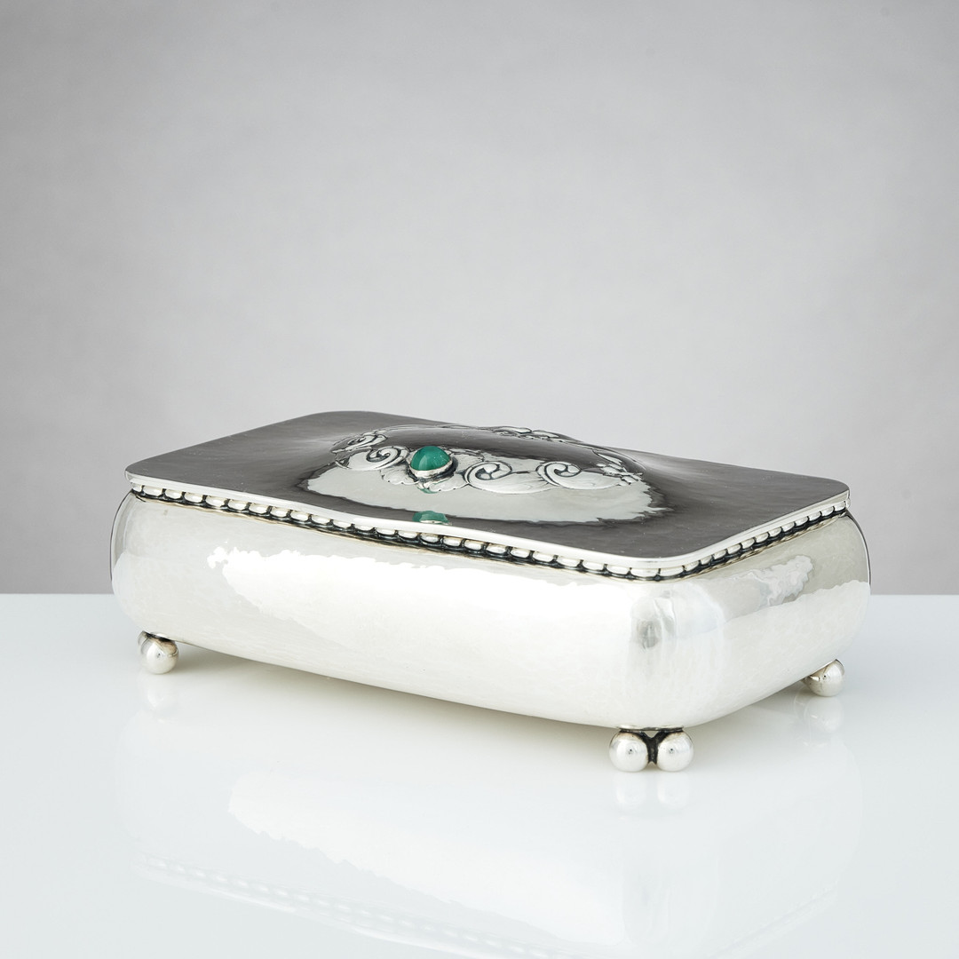 GEORG JENSEN. Skrin, silver, Köpenhamn 1920. Design nr 62.