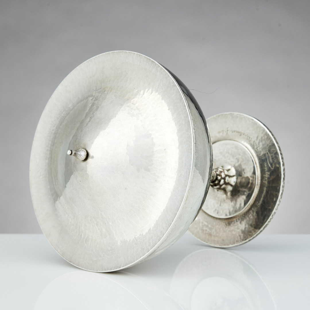 JOHAN ROHDE. Bonboniere, sterlings silver, Georg Jensen, Köpenhamn 1915-1930. Design nr 43.