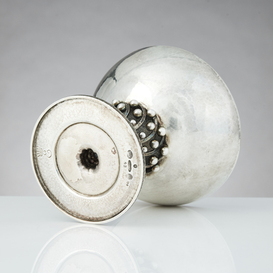 JOHAN ROHDE. Bonboniere, sterlings silver, Georg Jensen, Köpenhamn 1915-1930. Design nr 43.