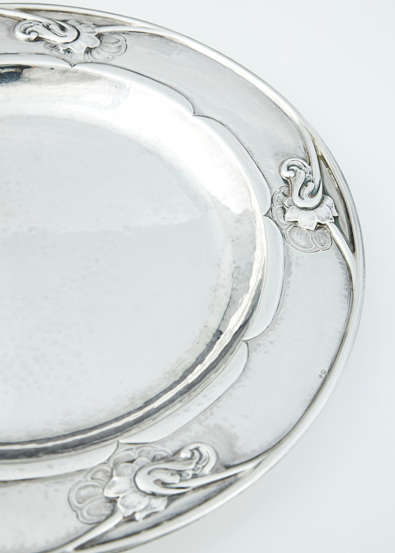 GEORG JENSEN. Fat/Tallrik, silver, Danmark 1915-1930. Design nr 232.