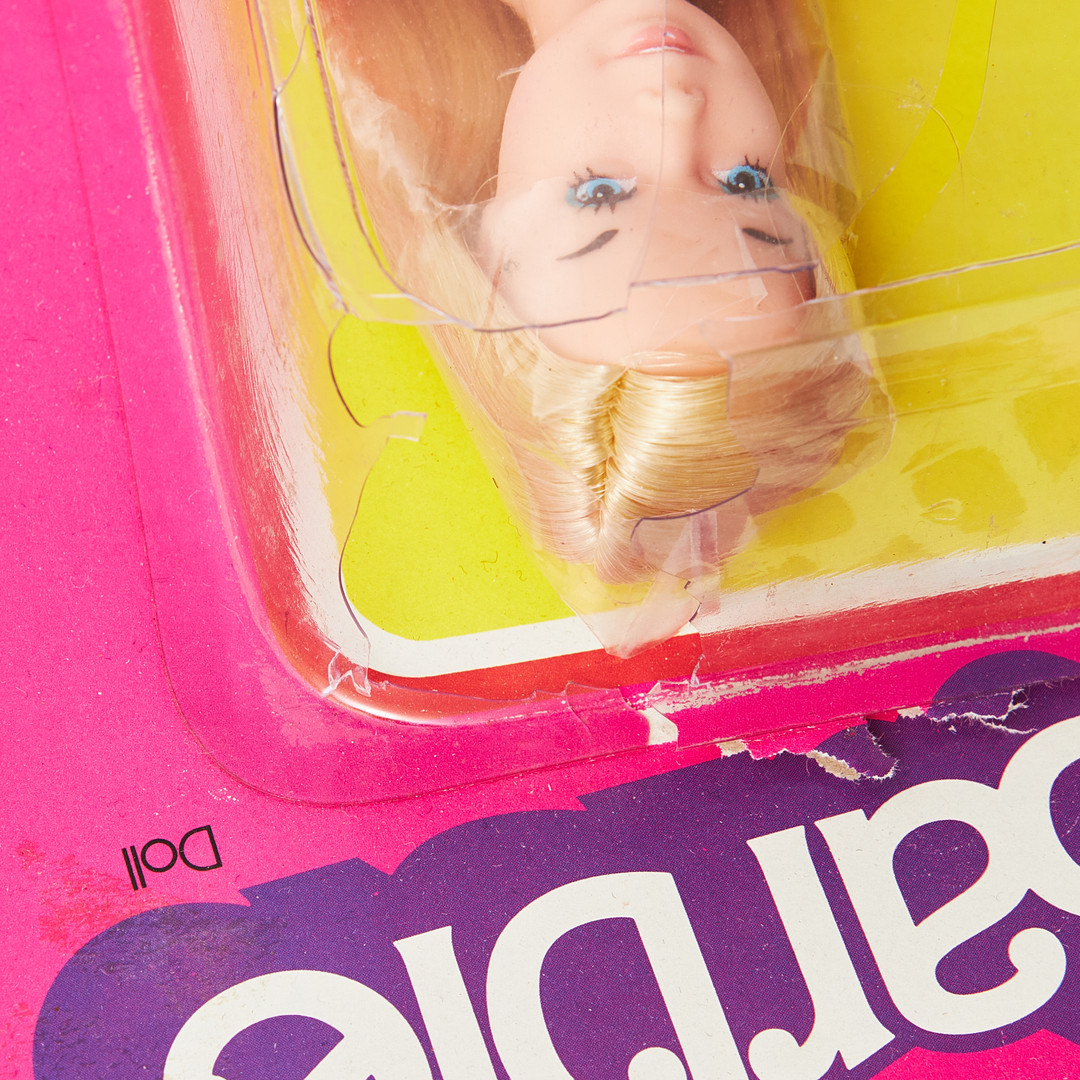 BARBIE AND HER SUPER FASHION FIREWORKS, #9805 Blonde Long Hair with Stacey Head, © Mattel Inc 1958 Korea, OUTFIT, (1977), Mattel.