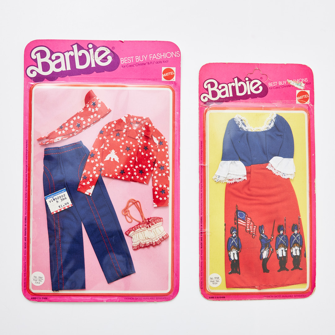 BARBIE AND HER FRIENDS, BBF Outfits, (4), #9158, #9160, #9161, #9164, (1976), Mattel.