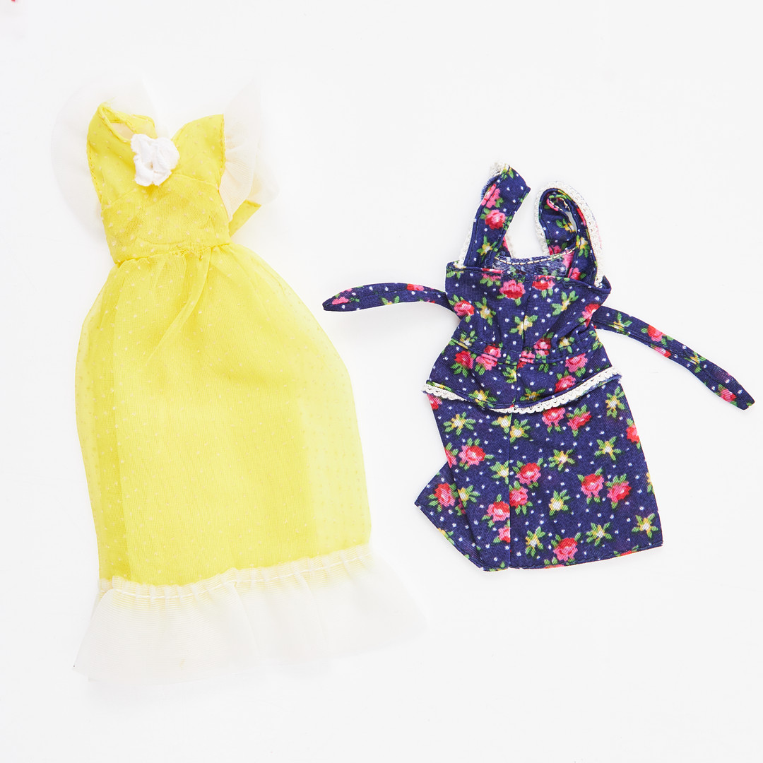 BARBIE AND HER FRIENDS, BBF Outfits (6), #7203, #7204, #7205, #7211, #7414, #7421, (1975), Mattel.