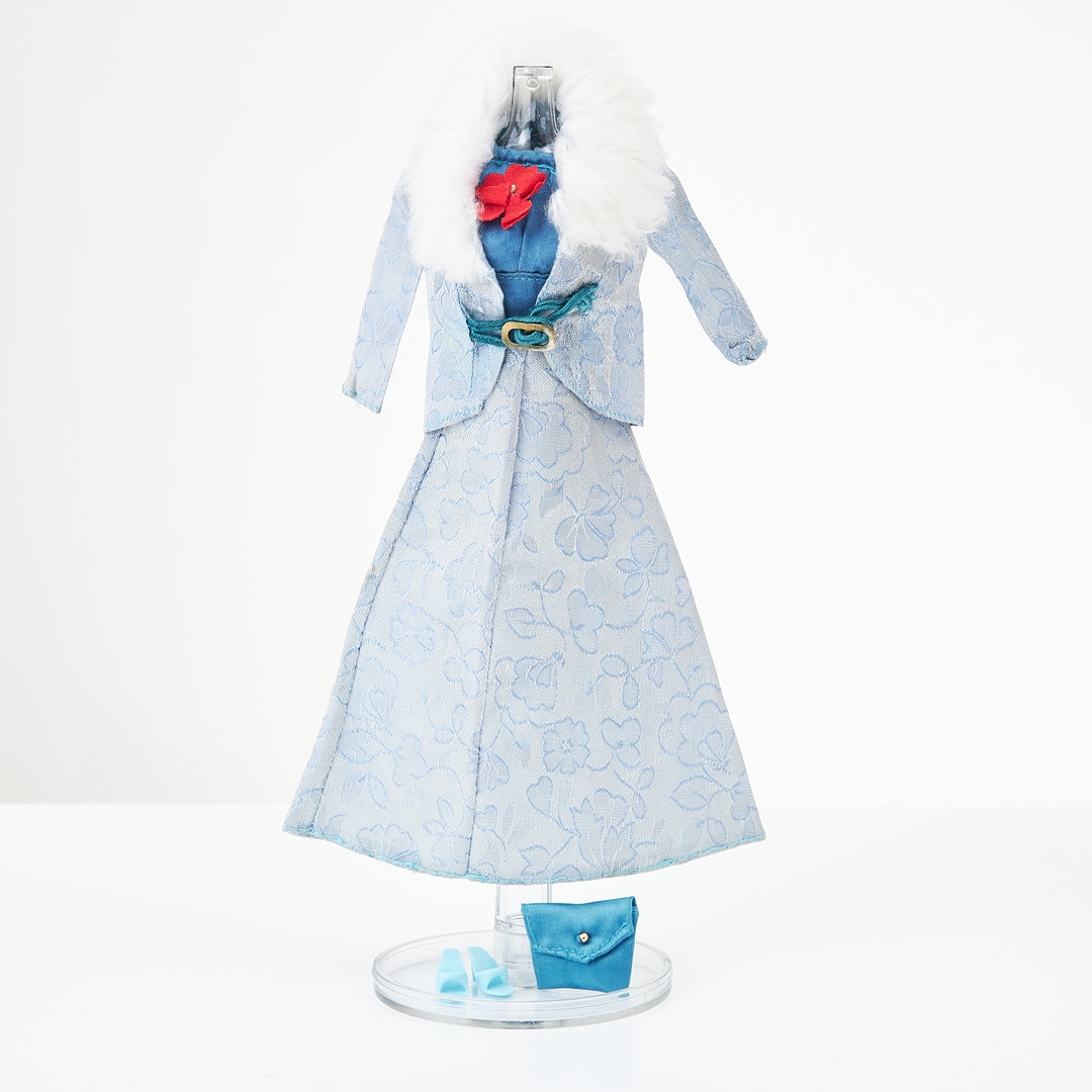 BARBIE AND HER FRIENDS, BBF+GUAG, Outfits, (5), #7839, #7840, Brocade Satin Party, #7841, Party Separates, #7843, Party Dress, #7882 Baby Sits, Sears, (1974-1976), Mattel.