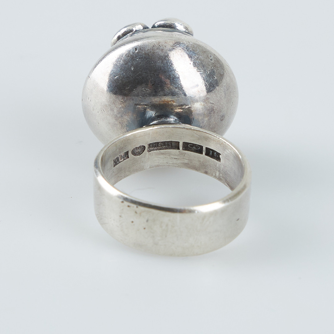SAARA HOPEA. RING, silver, Ossian Hopea, Borgå 1960-tal.