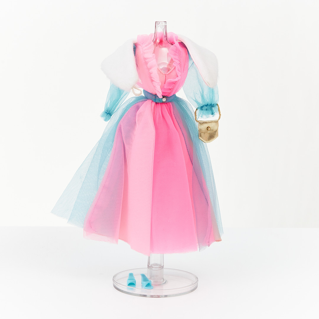 BARBIE AND HER FRIENDS, BBF Outfits, (4), #7177 Evening Ensemble, Europe, #9008 Baby Doll, Sears, #9030 Sears Eclusive, #9421 Department Store Specials Ball Gown, (1974-1976), Mattel.