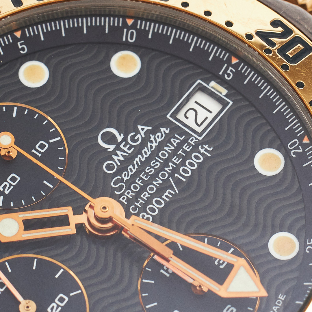 OMEGA, armbandsur, Seamaster, titan/guld, ca 1998.