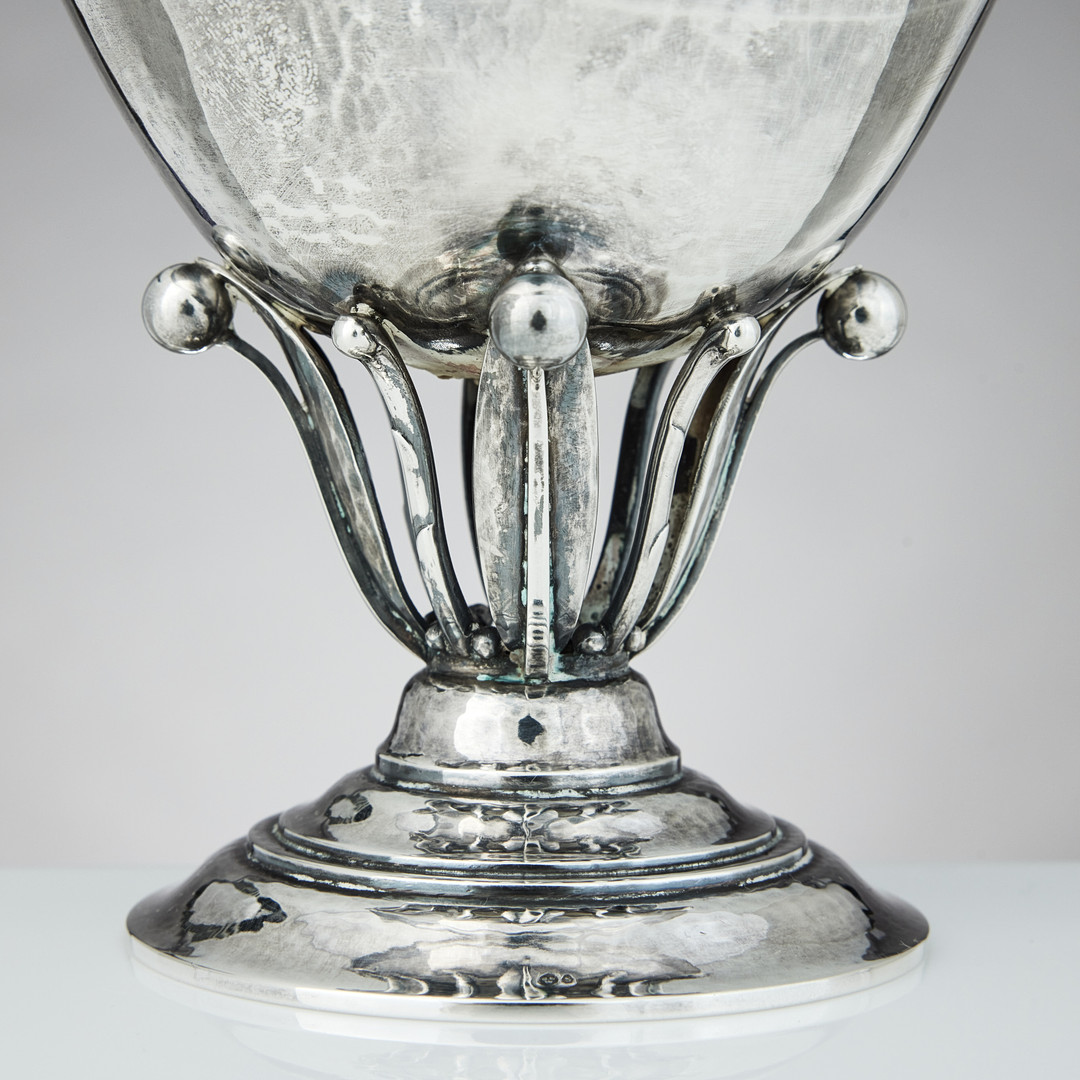 JOHAN ROHDE. Skål, sterling silver, Georg Jensen, Danmark efter 1945. Design nr 17 A.
