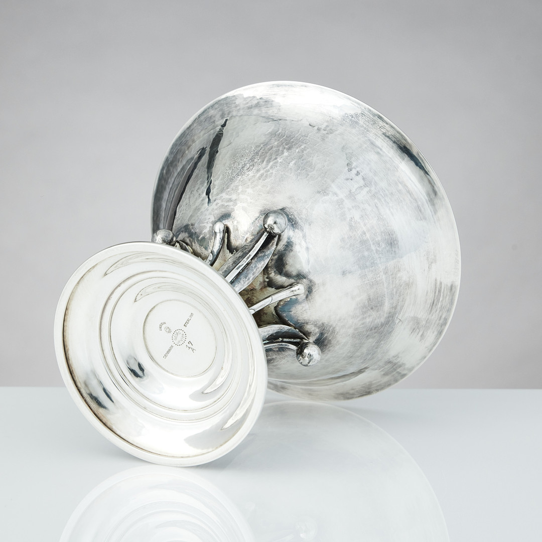JOHAN ROHDE. Skål, sterling silver, Georg Jensen, Danmark efter 1945. Design nr 17 A.