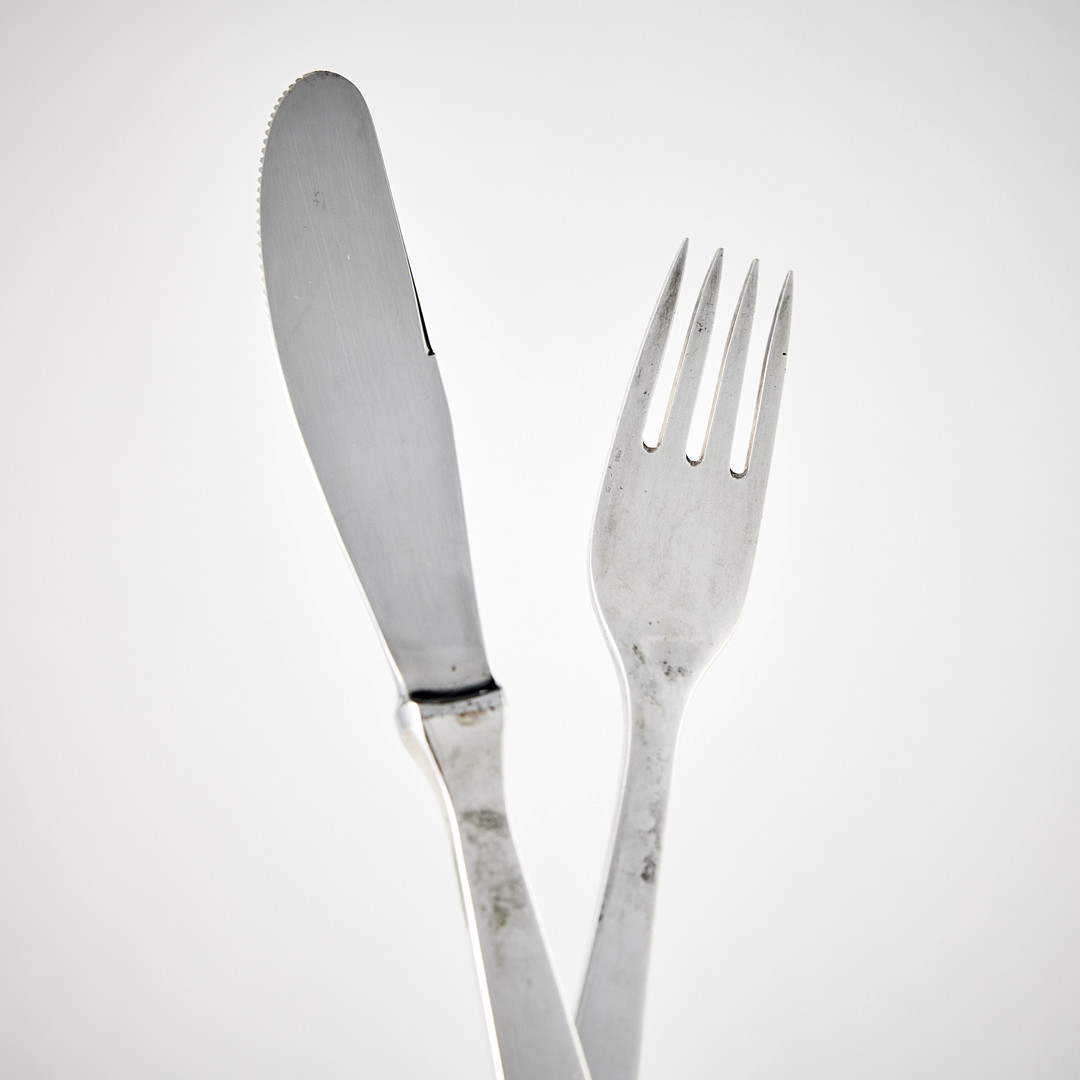 WIWEN NILSSON. Bestickuppsättning, 48 delar, silver, Lund 1945.