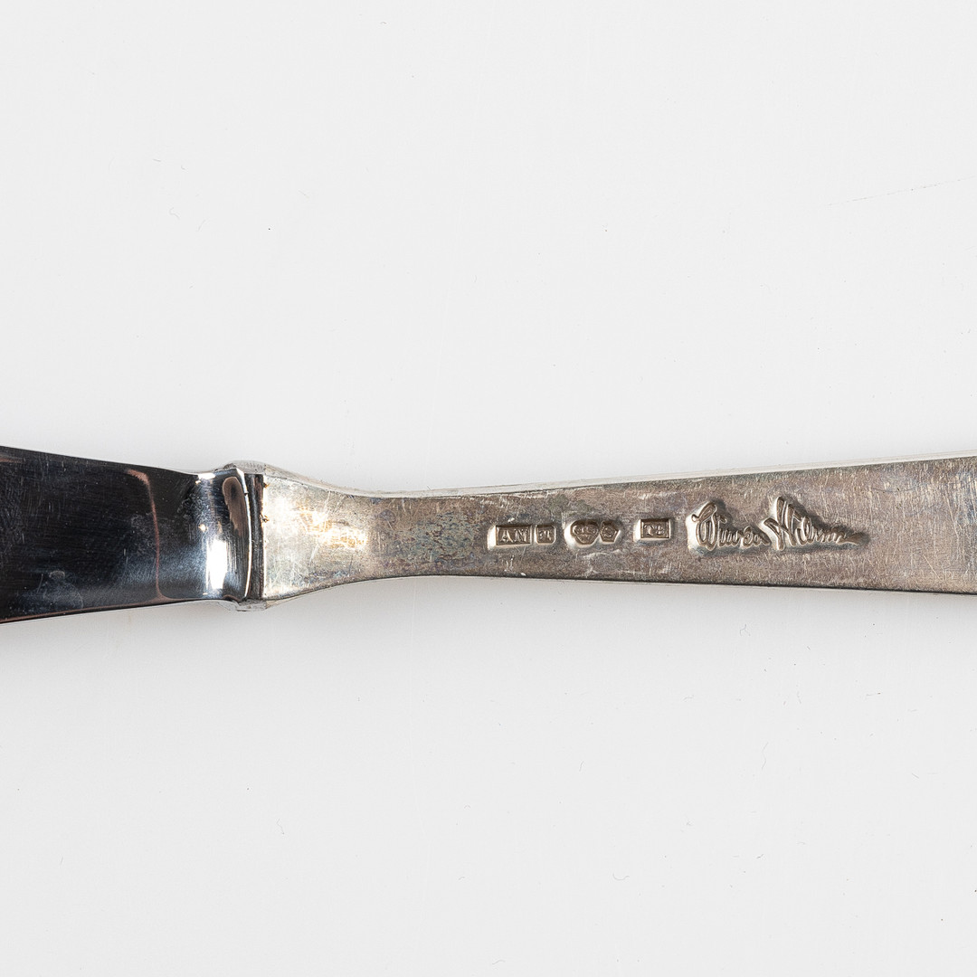 WIWEN NILSSON. Bestickuppsättning, 48 delar, silver, Lund 1945.
