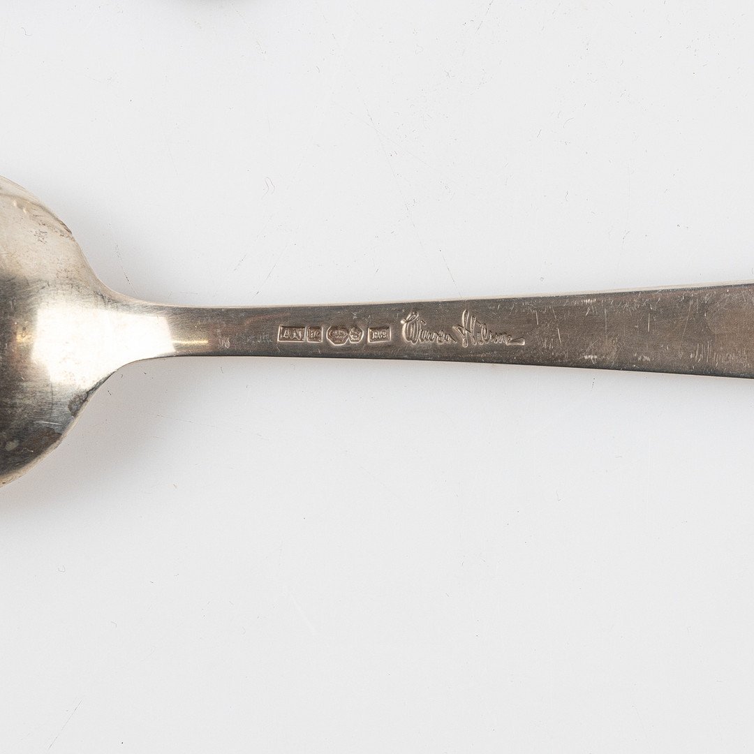 WIWEN NILSSON. Bestickuppsättning, 48 delar, silver, Lund 1945.