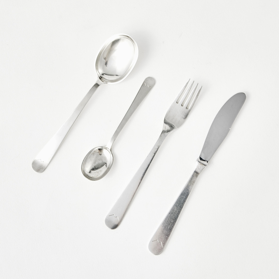 WIWEN NILSSON. Bestickuppsättning, 48 delar, silver, Lund 1945.