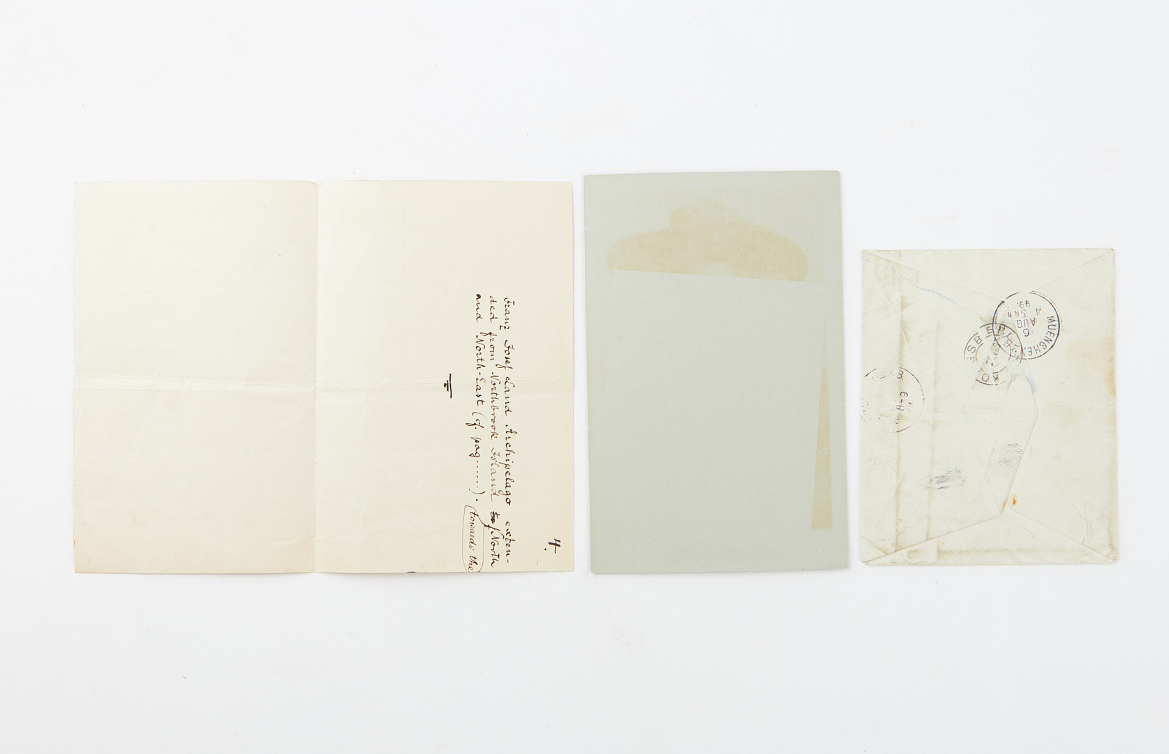 AUTOGRAPH LETTER SIGNED AND STUDIO CABINET PHOTOGRAPH OF NANSEN.