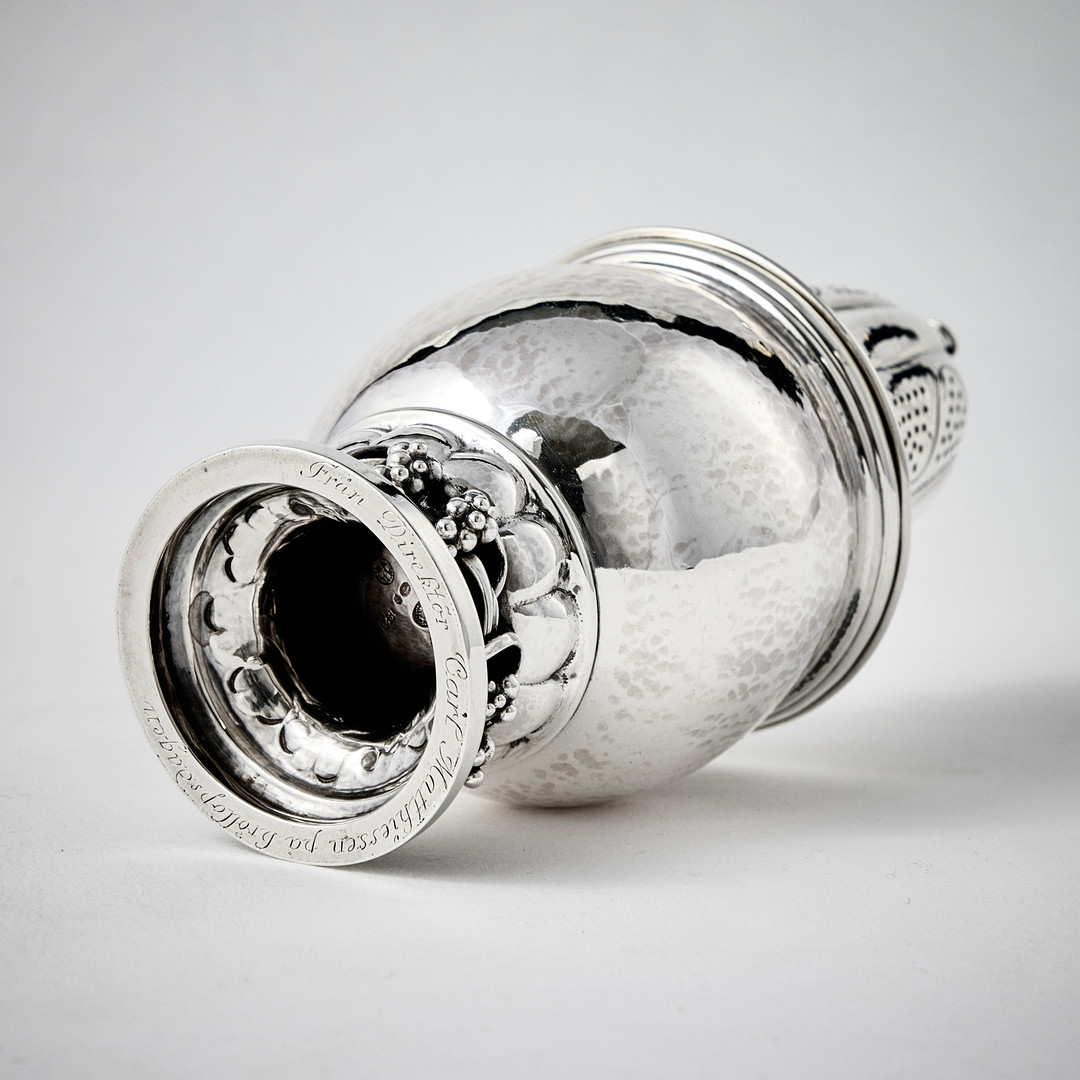 GEORG JENSEN. Sockerruska, silver, Köpenhamn 1921. Design nr 296.