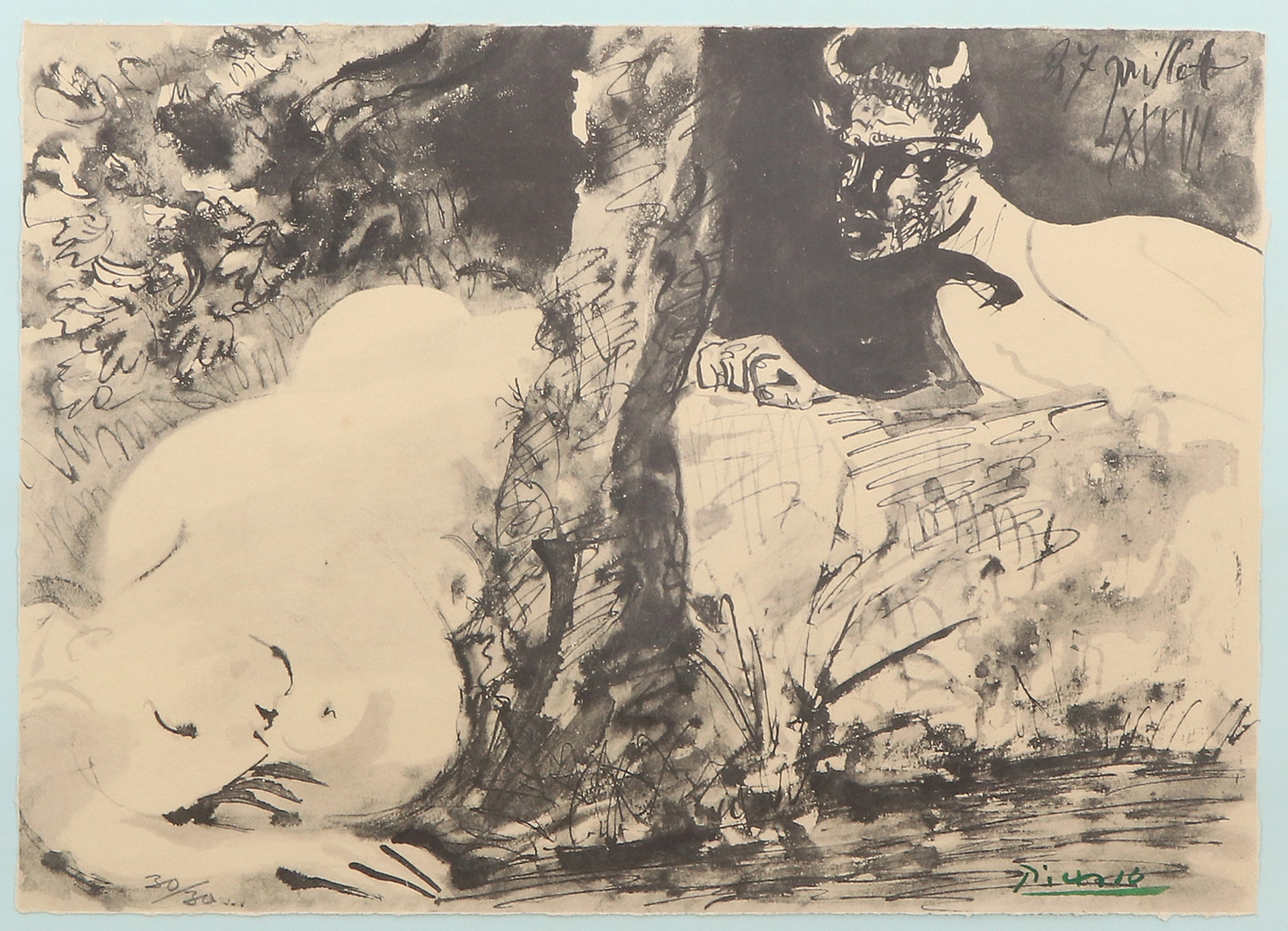 Bilder för 3869735. PABLO PICASSO. EFTER. Litografi, 30/30. 