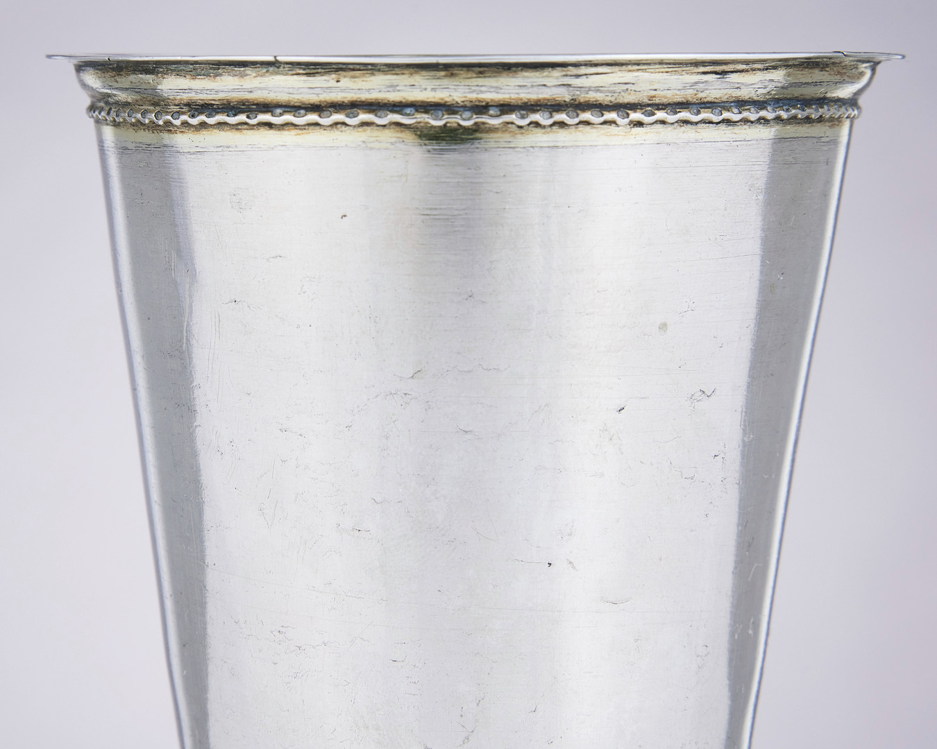 ANDERS WILHELM MALTHOW. A parcel gilt silver beaker, Stockholm 1709. Karolinsk.