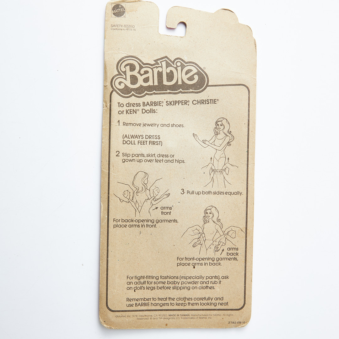 BARBIE AND HER FRIENDS, BBF+Fashion Collectibles, Outfits, (7), (1978-1980), Mattel.
