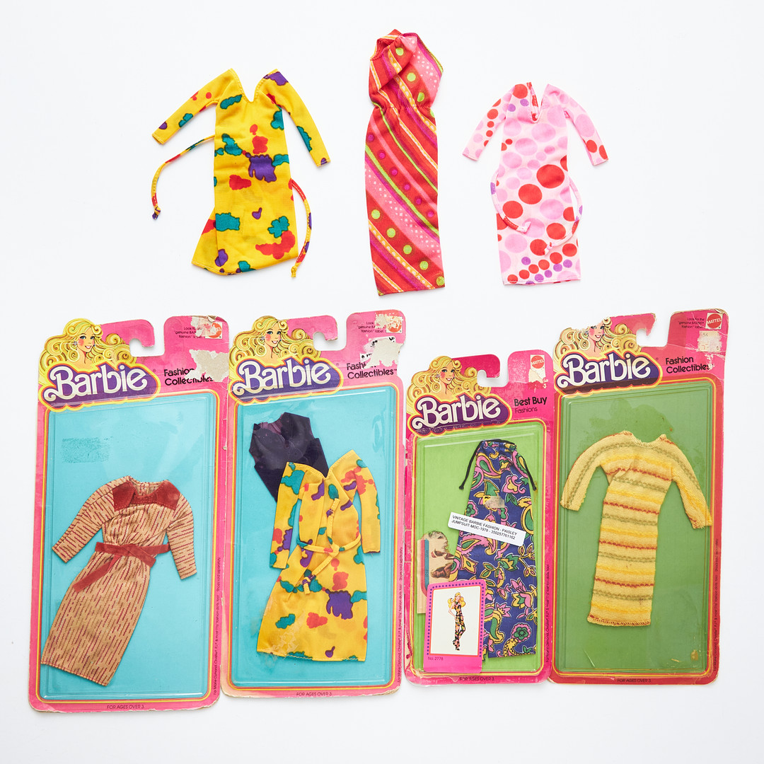 BARBIE AND HER FRIENDS, BBF+Fashion Collectibles, Outfits, (7), (1978-1980), Mattel.