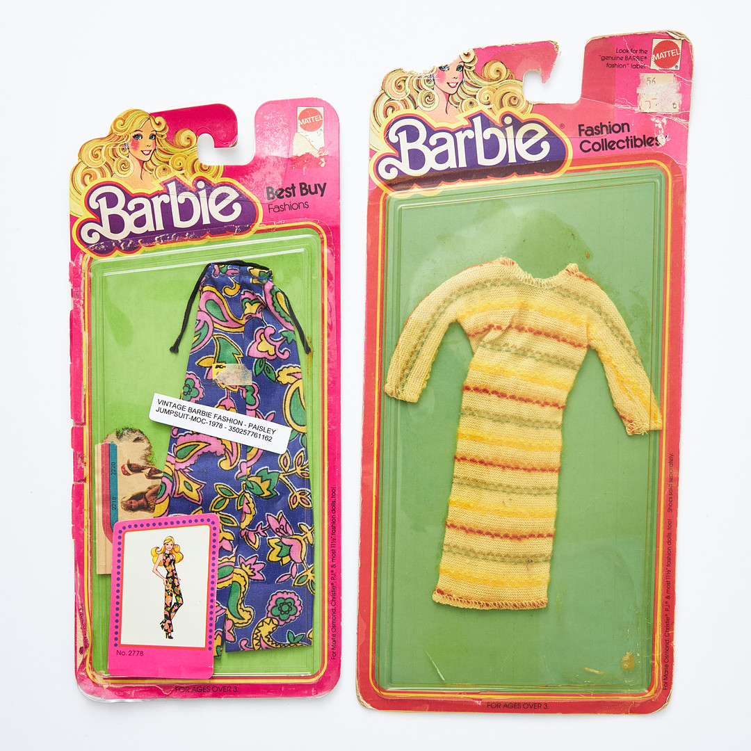 BARBIE AND HER FRIENDS, BBF+Fashion Collectibles, Outfits, (7), (1978-1980), Mattel.