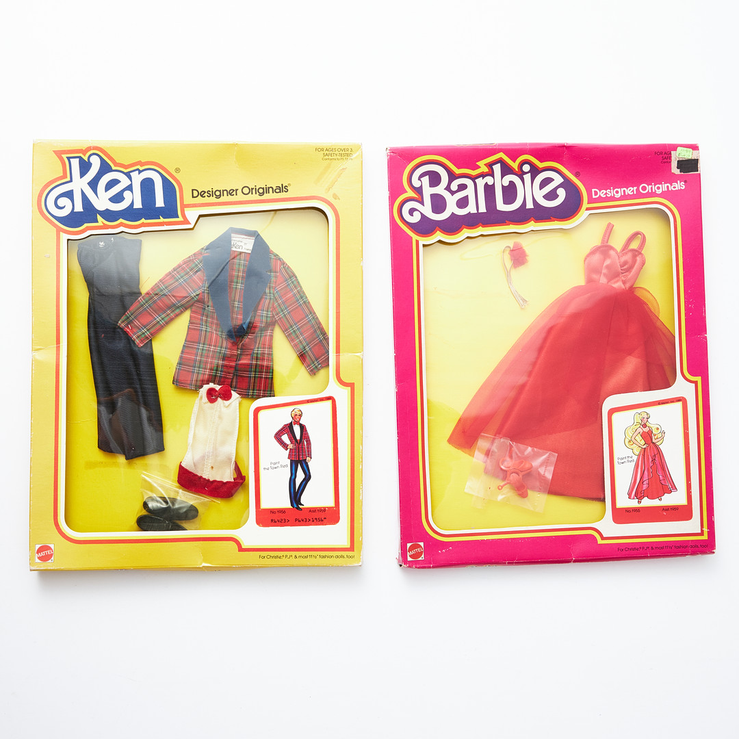 BARBIE & KEN, Designer Originals, Outfits, (2), Paint the Town Red, (1980), Mattel.