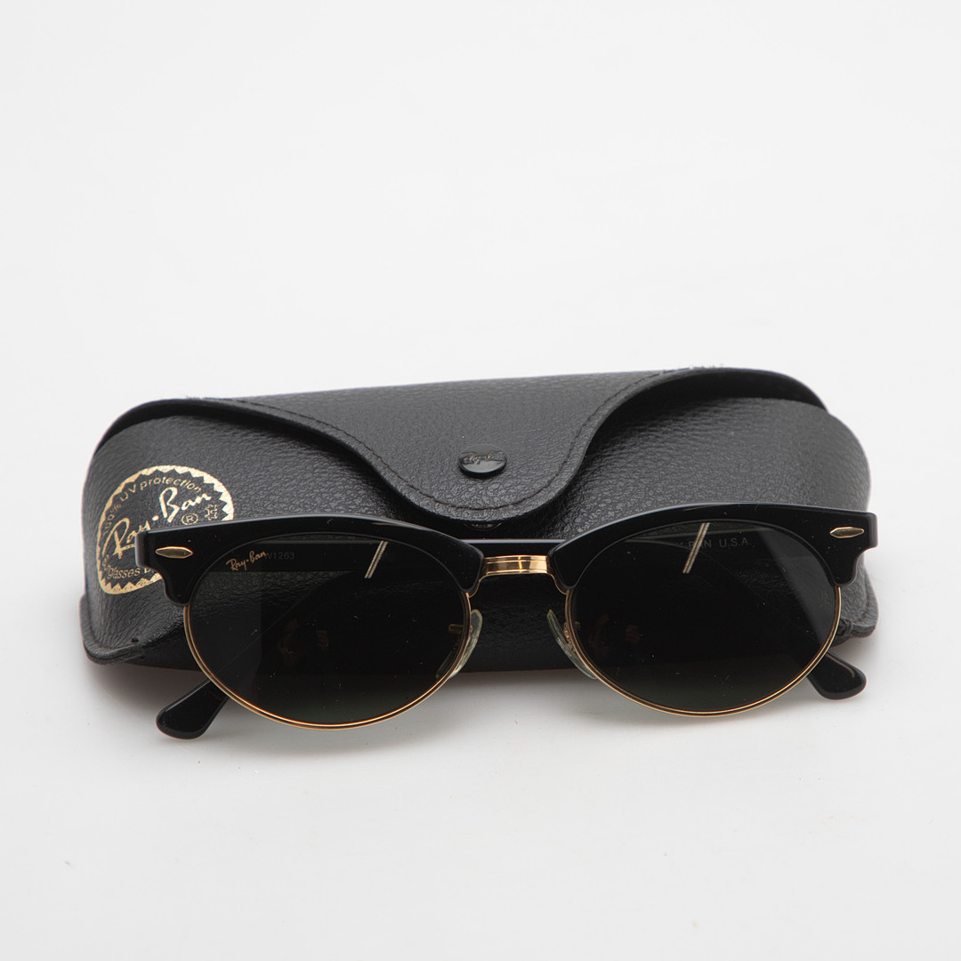 RAY BAN. Sonnenbrille, Clubmaster W1263, Bausch & Lomb, USA.