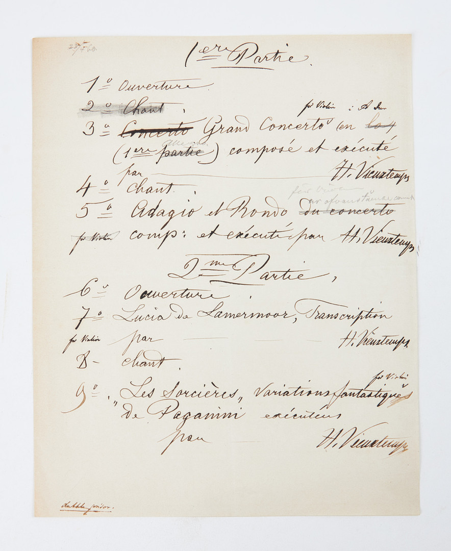 PABLO DE SARASATE, Autograph letter signed, 1878, together with 2 additional documents, provenance Nils Grevillius.