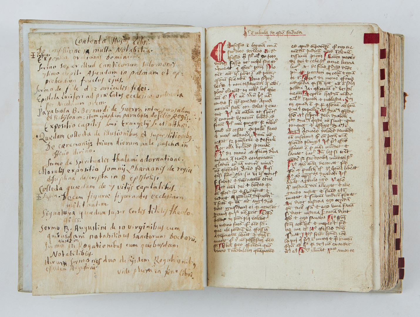 DEVOTIONAL AND CONFESSIONAL SAMMELBAND, MANUSCRIPT 15TH C.