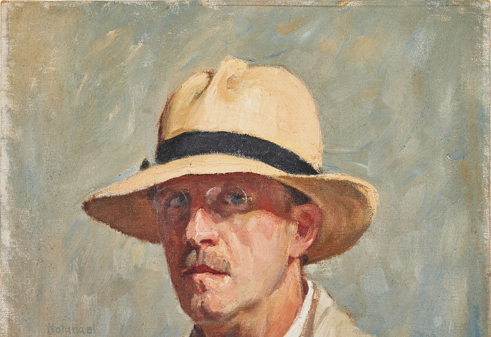 NATANAEL BESKOW. Självporträtt.