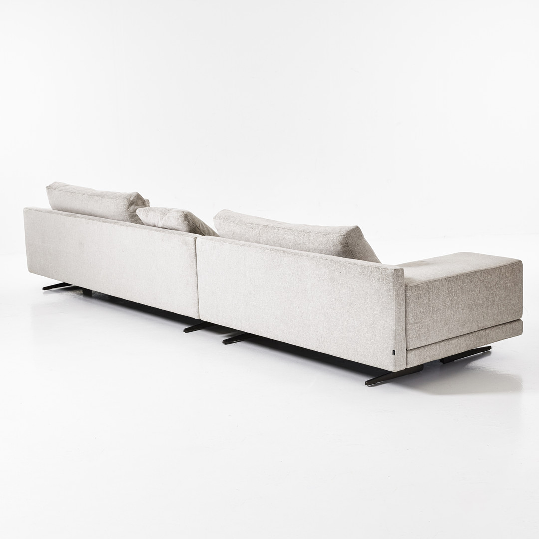 JEAN-MARIE MASSAUD. ''Mondrian'', soffa, Poliform, grå textilklädsel.