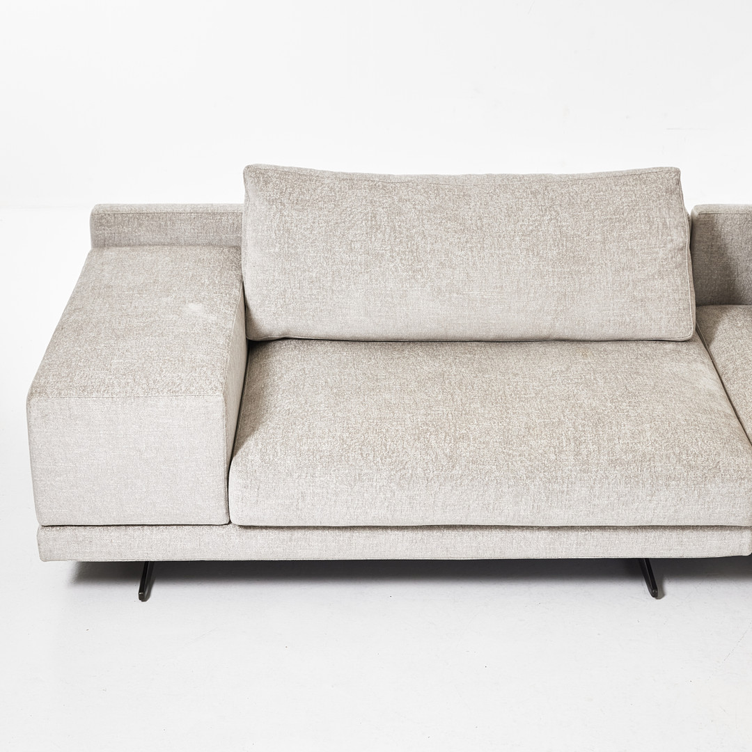 JEAN-MARIE MASSAUD. ''Mondrian'', soffa, Poliform, grå textilklädsel.