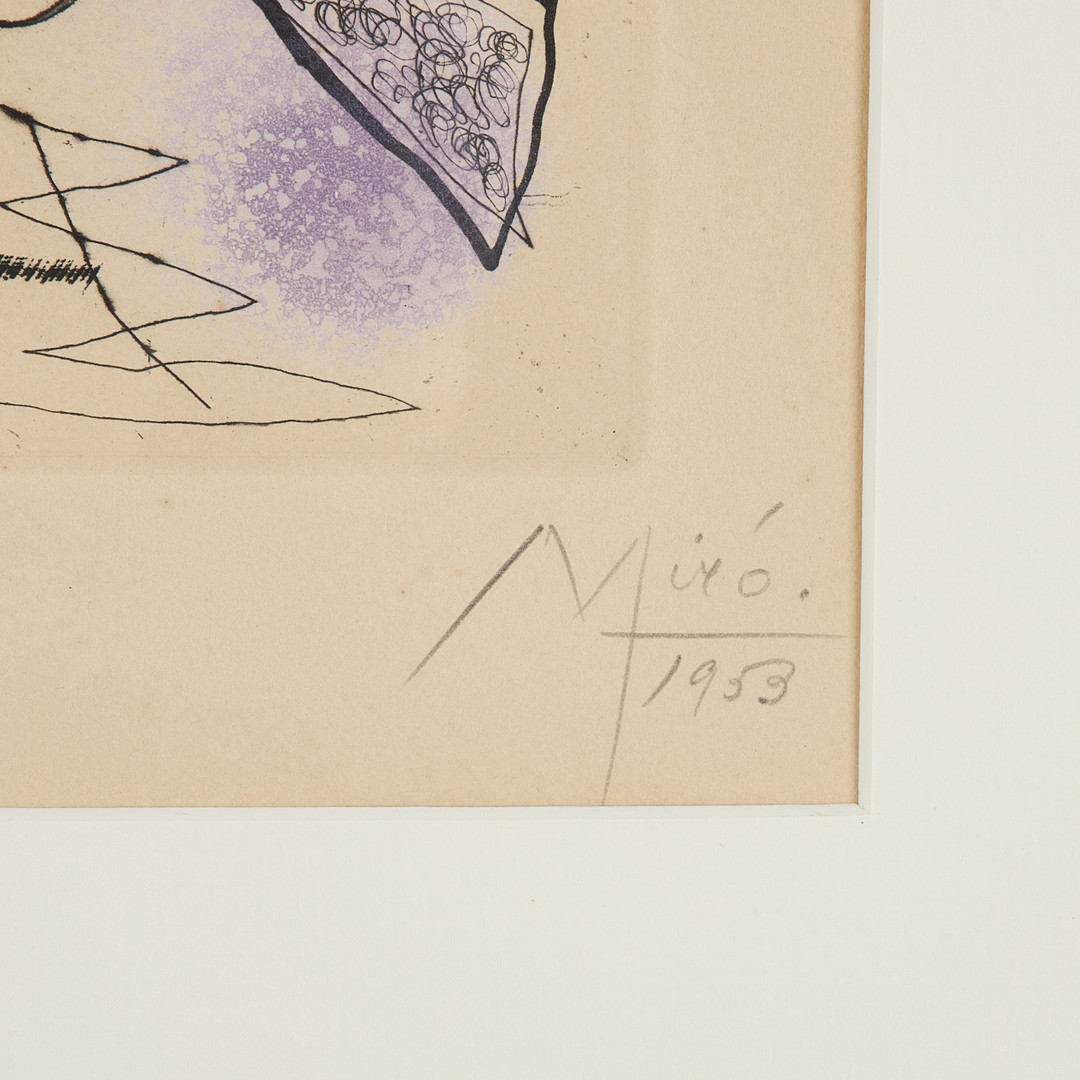 JOAN MIRÓ. Komposition, ur ”Série III”.