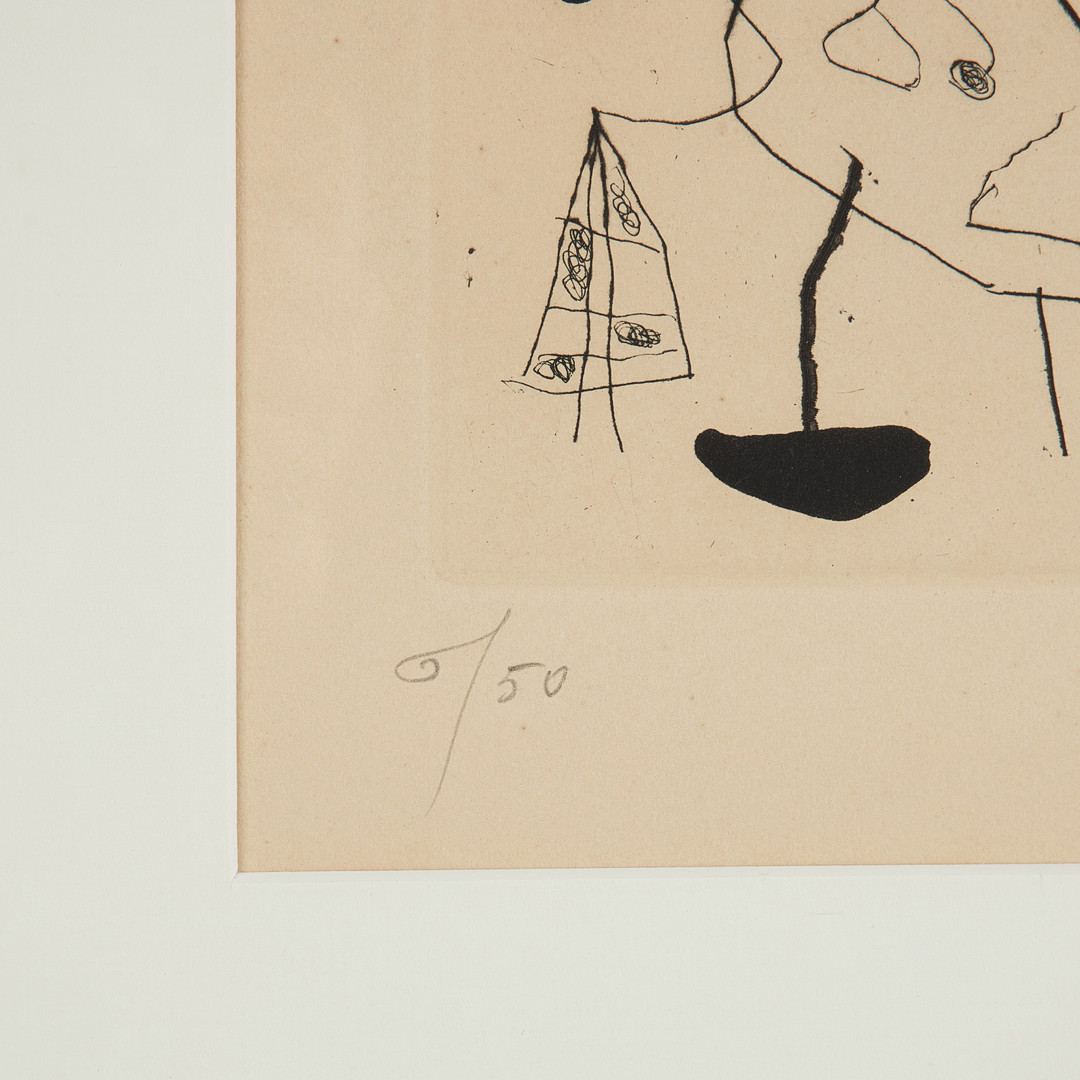 JOAN MIRÓ. Komposition, ur ”Série III”.