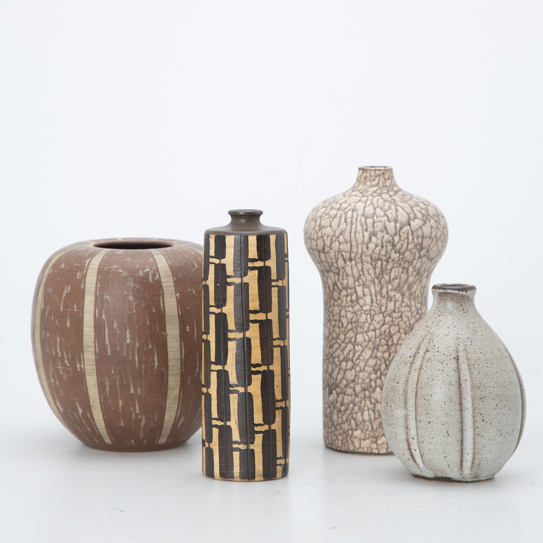 HANS HEINER KÖRTING U.A. Studio Keramik. 4 Vasen, Deutschland, 1950/60er Jahre (4).