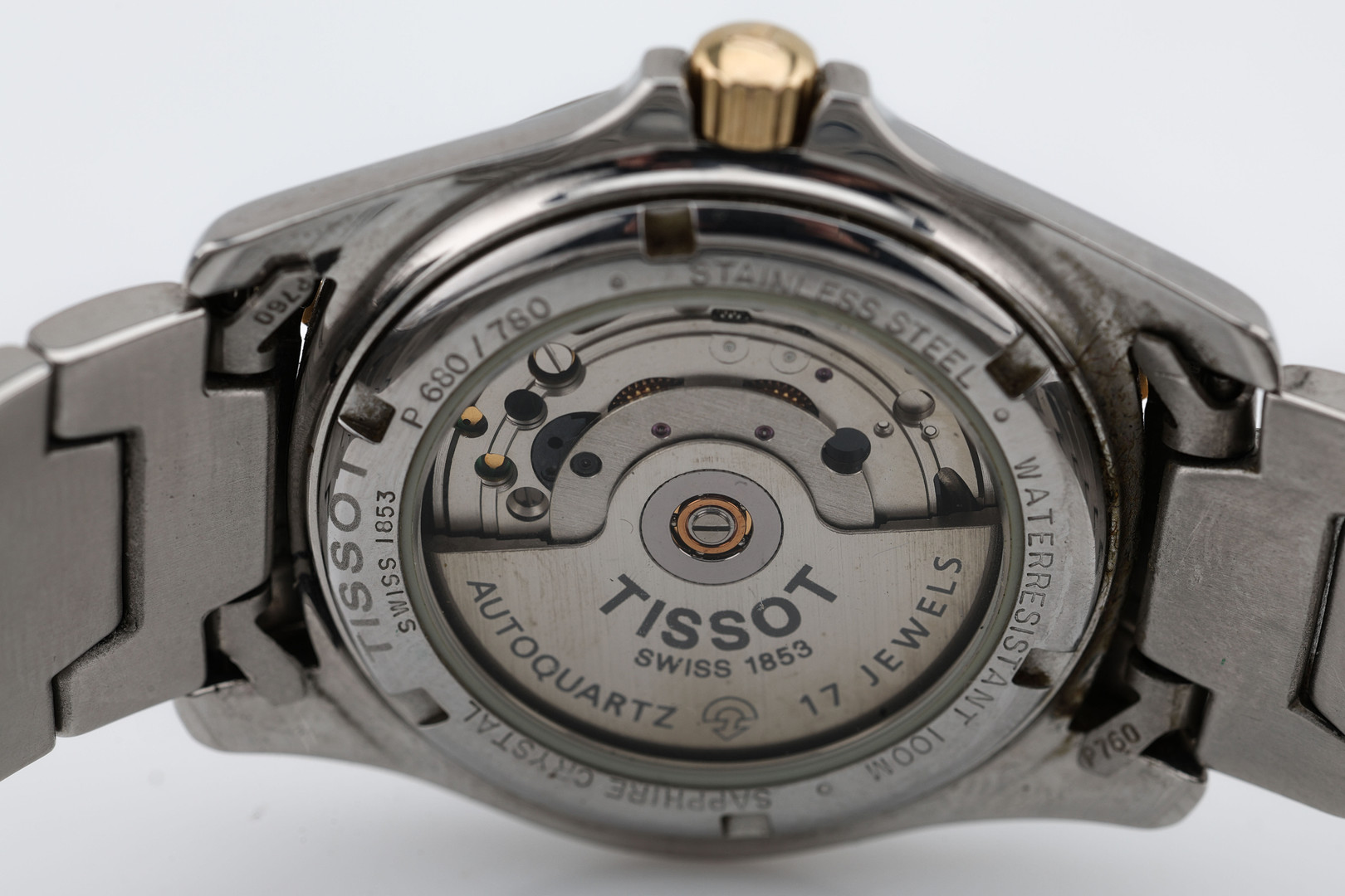 TISSOT PR100 AUTOQUARTZ, armbandsur, stål, automatiskt uppdrag/quartz, datum, 1990-tal.