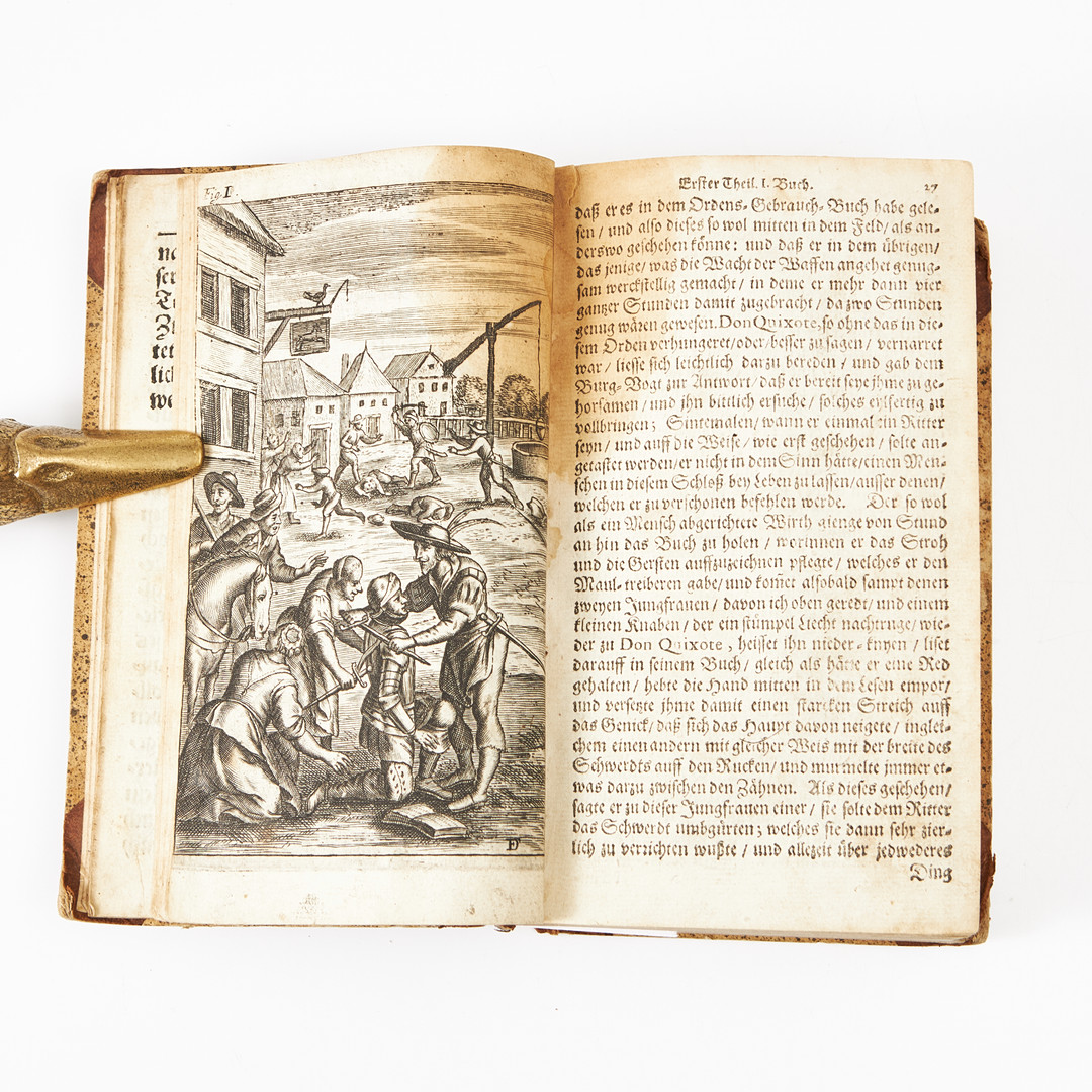 CERVANTE, DON QUIXOTE VON MANCHA. First edition in German, 1683, 2 volumes.