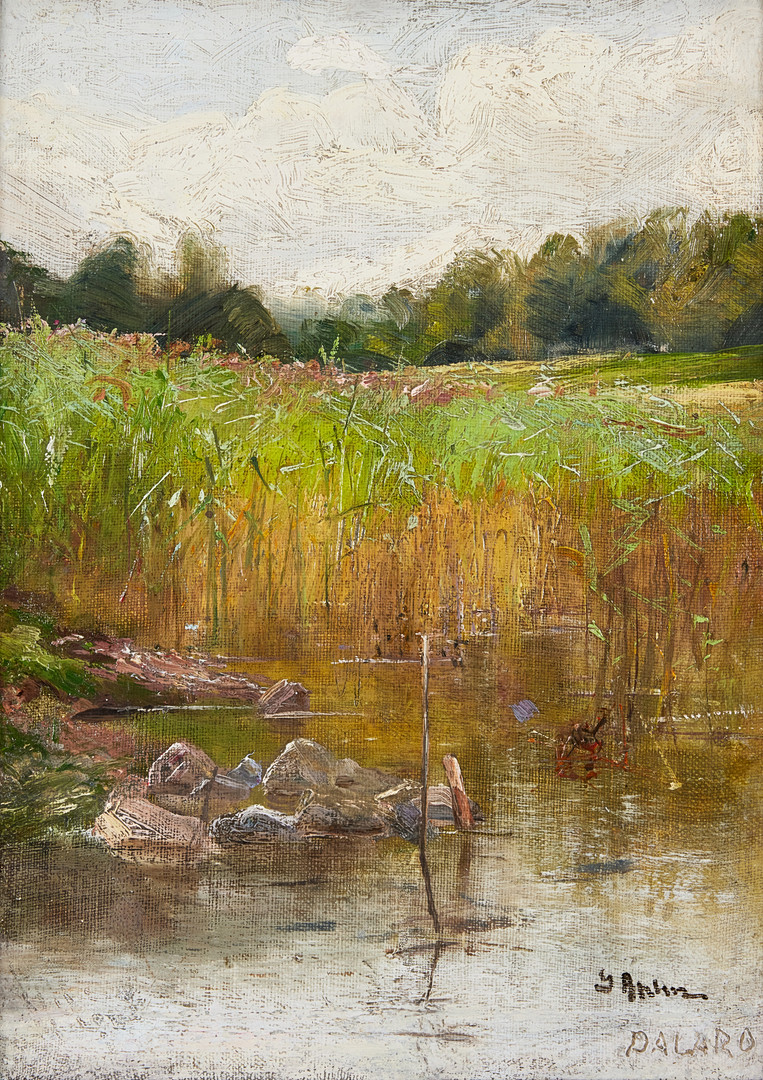 GERDA AHLM (1869-1956). Motiv från Dalarö.
