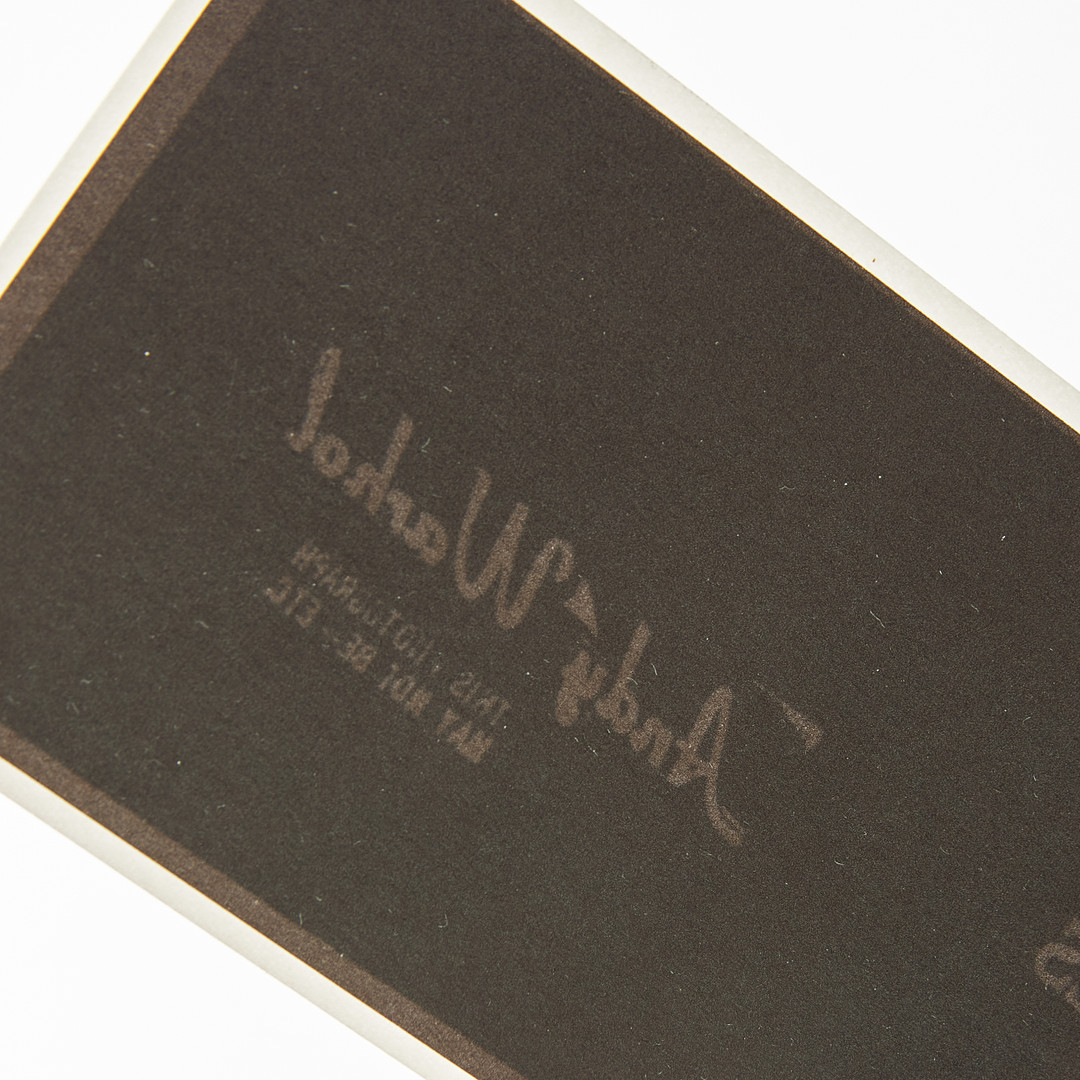 ANDY WARHOL. Art Cash, litografi, 1971.