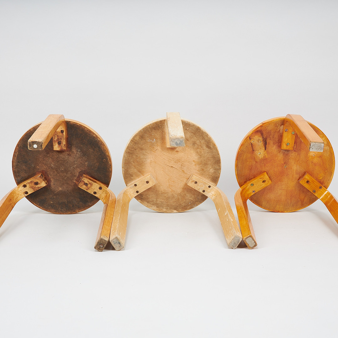 ALVAR AALTO. PALLAR, 3 st, modell 60 Artek 1950-60-tal.