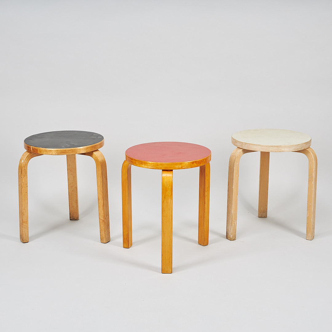 ALVAR AALTO. PALLAR, 3 st, modell 60 Artek 1950-60-tal.