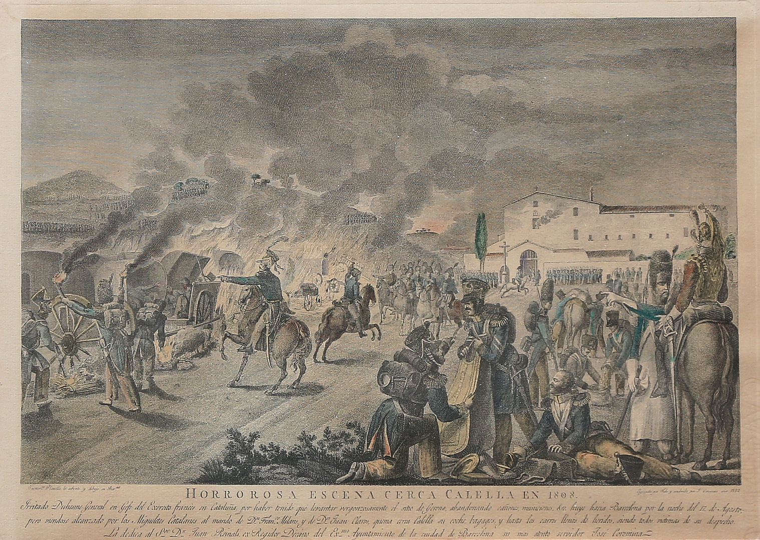 "Horrorosa escena cerca de Calella en 1808".