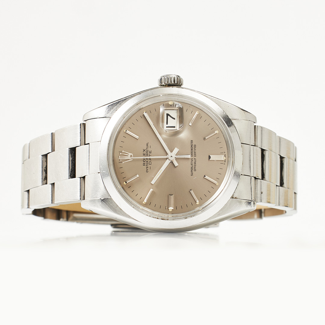 ROLEX, armbandsur, Date, stål, ca 1970.