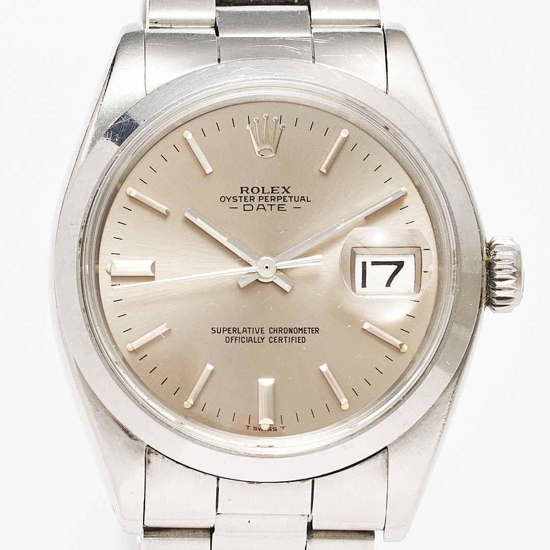 ROLEX, armbandsur, Date, stål, ca 1970.