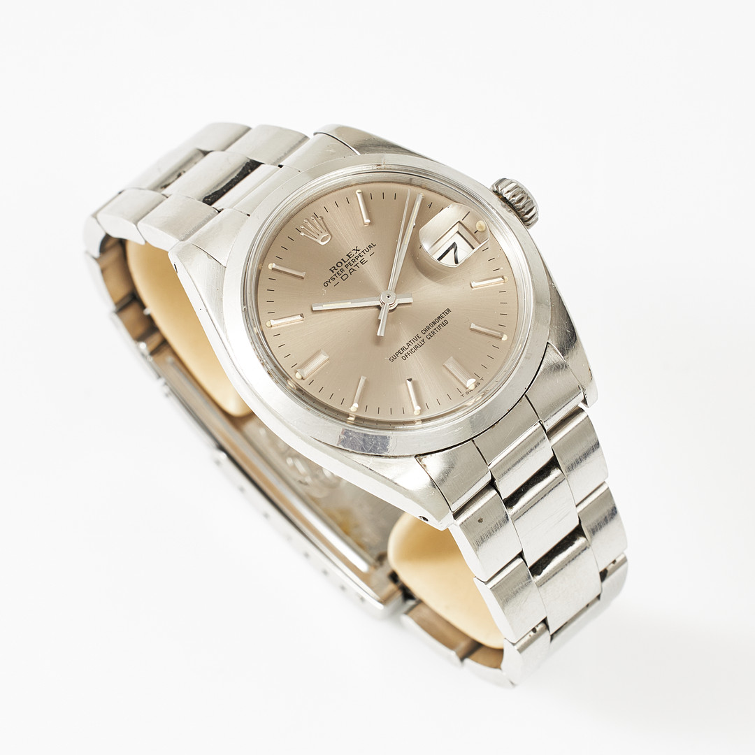 ROLEX, armbandsur, Date, stål, ca 1970.
