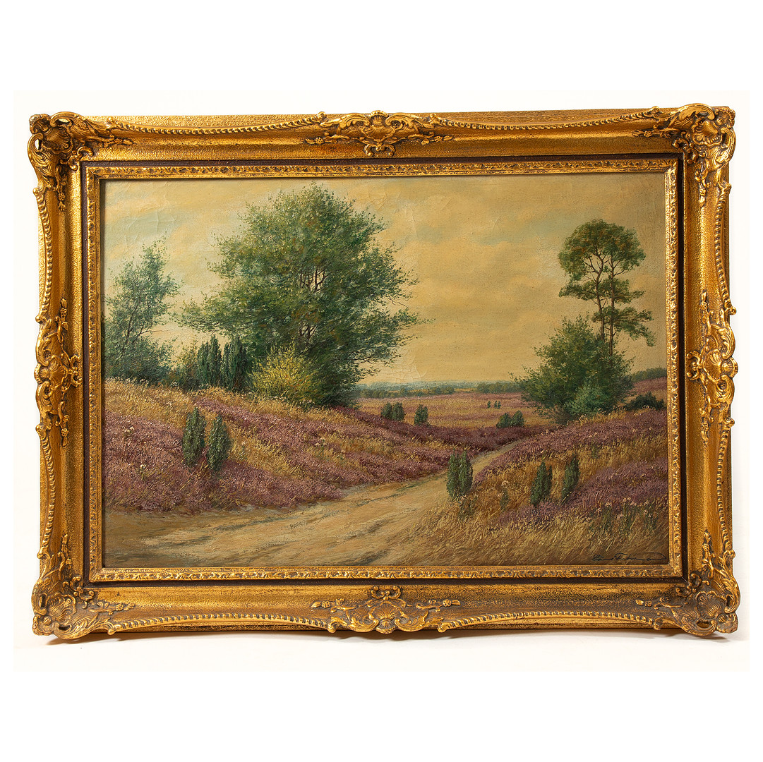 OIDENTIFIERAD KONSTNÄR. Olja på duk, signerad, 18/1900-tal.