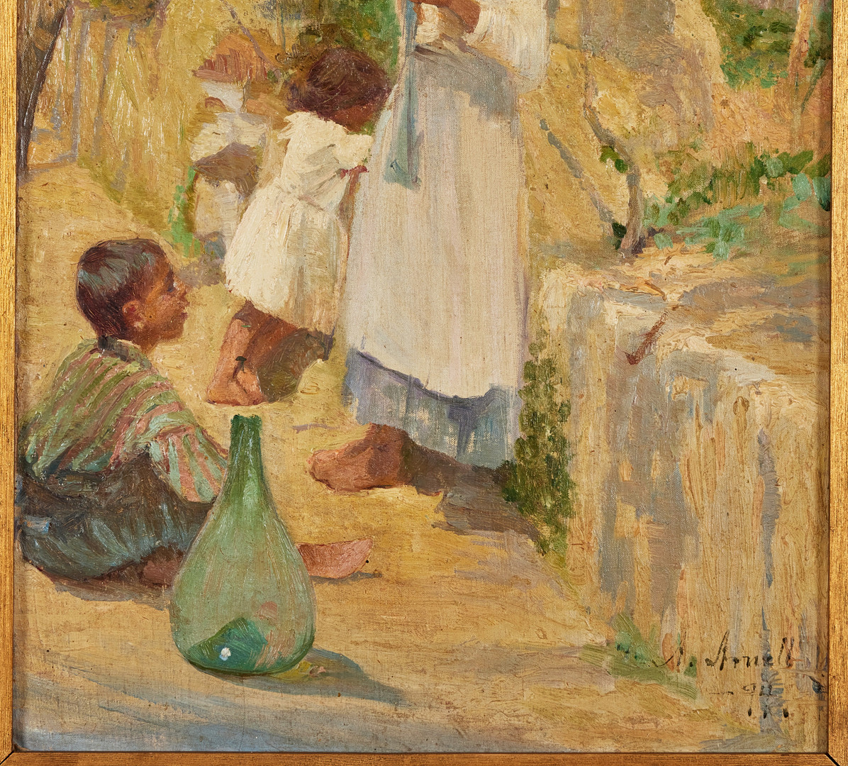ALMA ARNELL (1857-1934). I pergolan.
