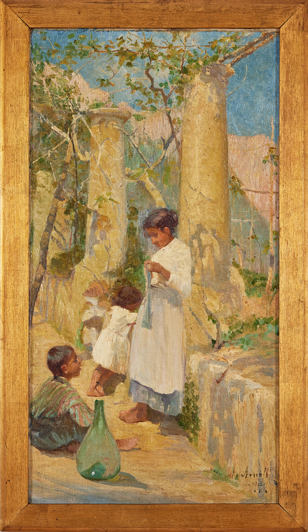 ALMA ARNELL (1857-1934). I pergolan.