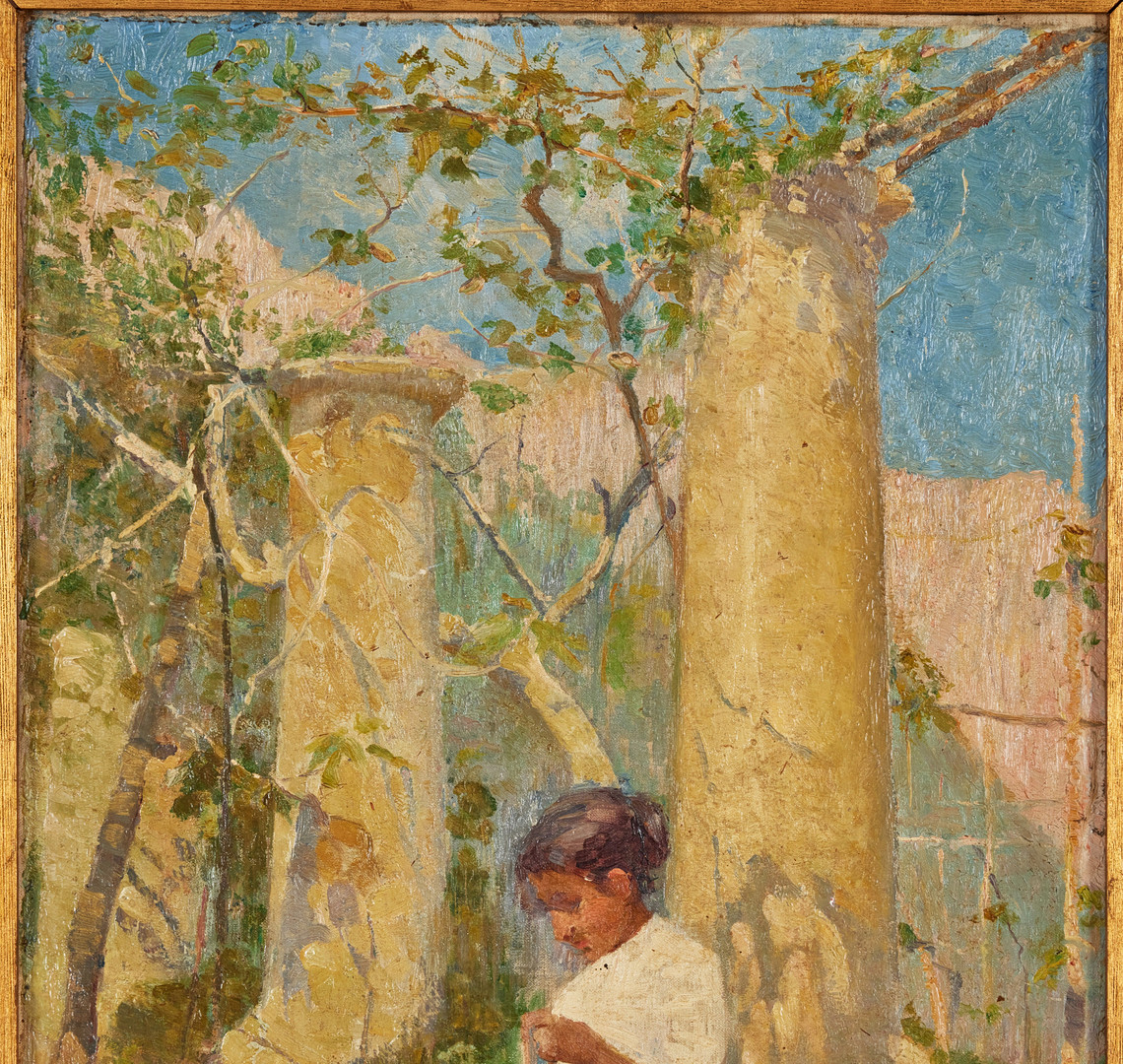 ALMA ARNELL (1857-1934). I pergolan.