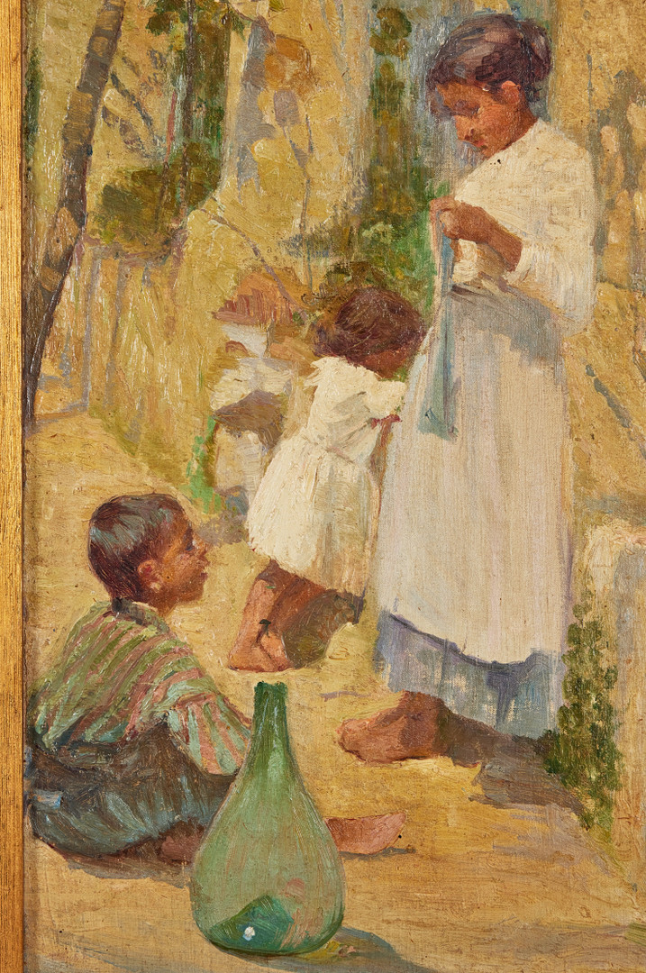 ALMA ARNELL (1857-1934). I pergolan.