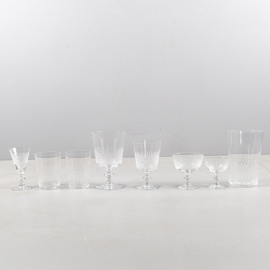 VICKE LINDSTRAND. Glasservis, 80 delar, 